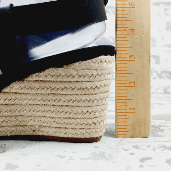 NEW Cole Haan Crystal Pink Leather Buckle Sling Back Summer Wedge Sandals T332 - Picture 9 of 12